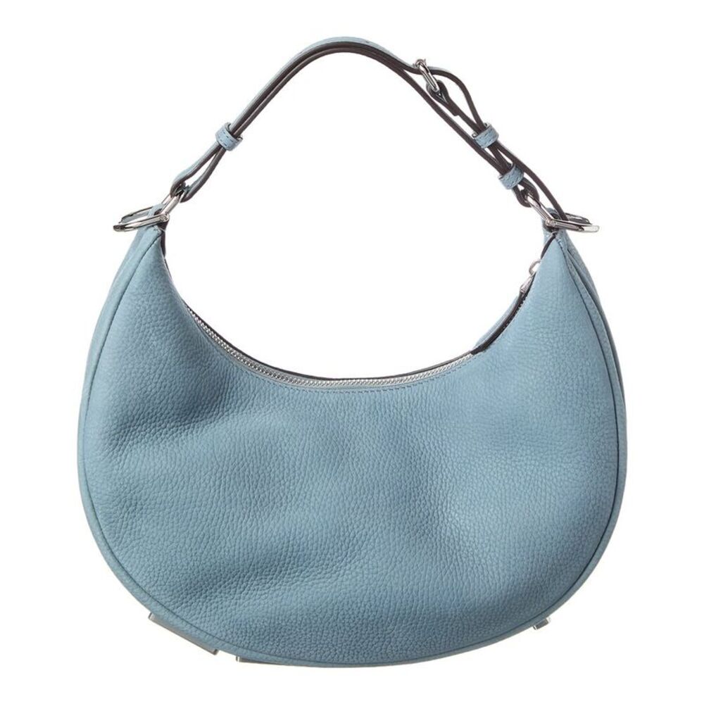 Fendi Fendigraphy Small Leather Hobo Bag, Blue - Picture 2 of 6